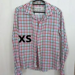 Frank＆Eileenコットンスキッパーシャツxs マルチカラーフランクアンド