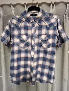 AZUL 半袖チェックシャツ 170/84Cのサムネイル