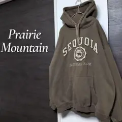 パキスタン製 PRAIRIE MOUNTAIN 刺繍ヴィンテージパーカー 裏起毛