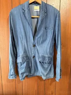 Vanishing Elephant デニム風テーラードジャケット