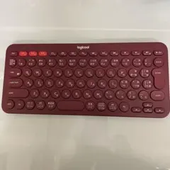 logicool ワイヤレスキーボード 赤
