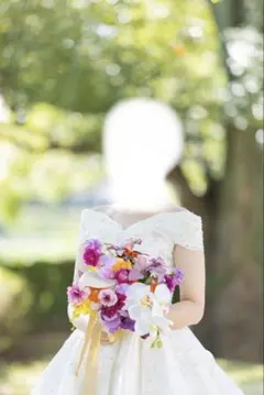 【美品】高級アーティフィシャルフラワーブーケ＆ブートニアset｜ウェディング