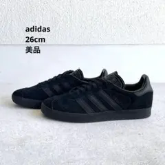 【美品】adidas GAZELLE トリプルブラック 26cmのサムネイル
