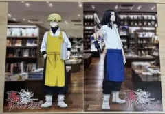 東京リベンジャーズ　コラボカフェ　ポストカード　場地　千冬　セット