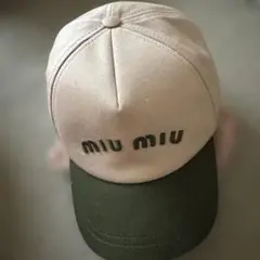 MIU MIU ピンクカーキ　ベースボールキャップ Lサイズ 2026年最新】MIU MIU カラー：ピンク系 レディース ベースボール