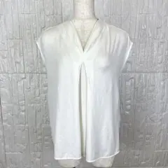 アナイ ANAYI ブラウス ホワイト テンセル◎ 上品素材✨【1322】
