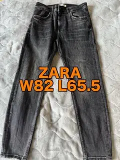 ZARA メンズ L スキニーデニム W82 L65.5 ブラック