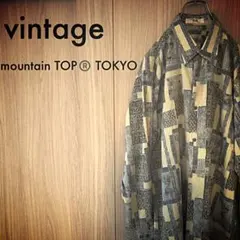 90's vintage mountain TOP®️ TOKYO ポリ　シャツのサムネイル