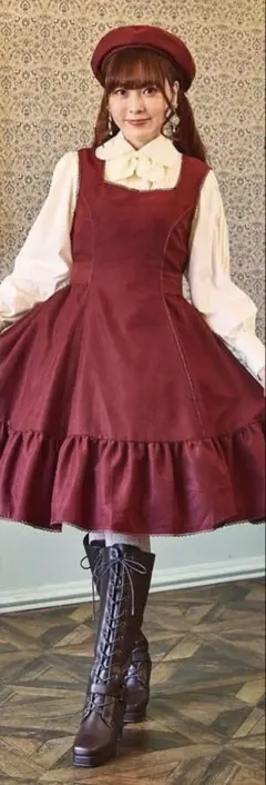 ☆ しまむら　くる実　ノエルドメモワール　ジャンパースカート　4L☆