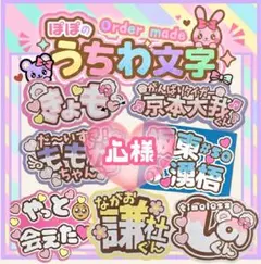 うちわ文字　オーダー　団扇屋さん　文字パネル　ネームボード　ファンサうちわ　応援のサムネイル