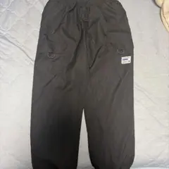カーゴパンツ ブラック ウエストゴム
