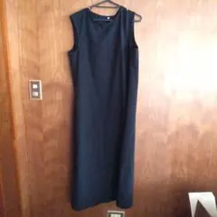無印良品 レディース 風を通す　ストレッチサッカー　スリーブレスワンピース