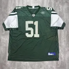 Reebok NFL プリントチームロゴジェッツ アメフトゲームシャツ 6709