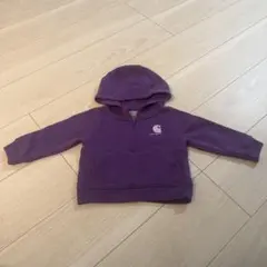 carhartt 紫色 フード付きトレーナー ベビー