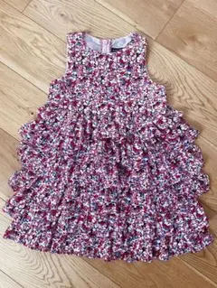 BeBe フラワープリント ワンピース 120