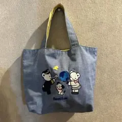 ◉familiar ANA ミニ刺繍トートバッグ