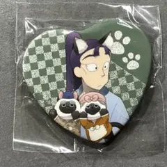 忍たま乱太郎 ナンジャタウン ハート型 缶バッジ 立花仙蔵