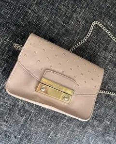 FURLA ピンクレザーショルダーバッグ