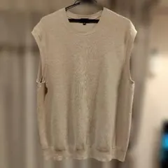 UNIQLO ニットベスト ベージュ XL