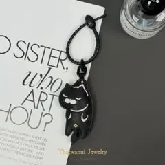 クロネコ チャーム 黒猫 アクセサリー バッグチャーム ファッション小物 ねこ