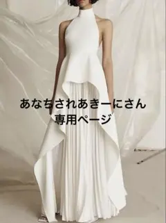 セット ドレス プリーツ バックオープン エレガント