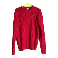 UNIQLO ケーブルニット セーター S レッド