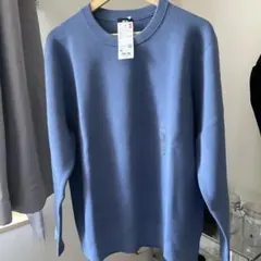 ユニクロ　UNIQLO ウォッシャブルミラノリブ　クルーネックセータースウェット