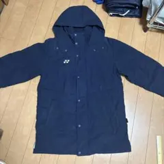 YONEX ネイビー ベンチコート フード付き