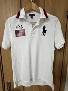 POLO RALPH LAUREN ポロシャツ ホワイト キッズL(160)美品