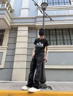 k3iju着用　最新型333k. ロゴ Tシャツ ブラック　M
