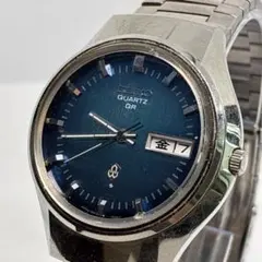 希少 SEIKO ロードクォーツ メンズ 腕時計 70s ネイビー文字盤 日本製 