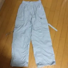 ライトブルー カーゴパンツ M (150)