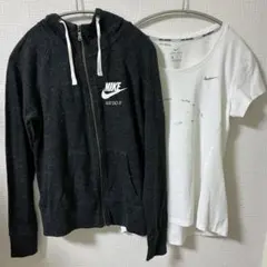 <NIKE>パーカー /ドライフィットTシャツ セット(パーカーのみ購入可)