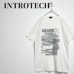 INTROTECH グラフィックプリント 半袖Tシャツ 綿100% ホワイト L