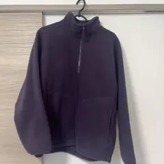 GU パープル ジップアップ フリースジャケット Mサイズ