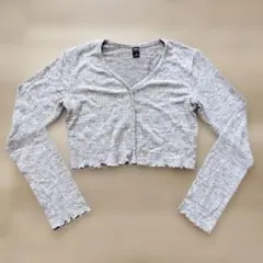 Dazy M クロップドカーディガン ブラウン系