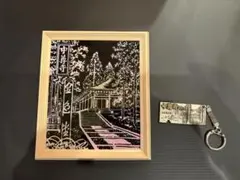 中尊寺金色堂の置物(おまけ〜いい日旅立ち中尊寺ゆきキーホルダー付き)