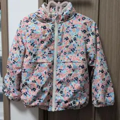 【petit main】花柄ジップアップジャケット