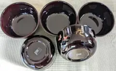 【未使用】HANAE MORI 多様丼揃 5個セット CHIKI CHIC 漆器のサムネイル