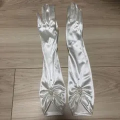 シェイプサテングローブ ウェディング 肘下 キュートサイズ LoveTiara