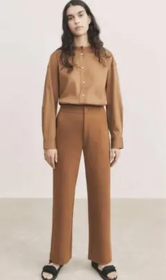 ユニクロU ジャージーリラックスストレートパンツ S