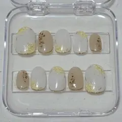 ネイルチップセット 10個 ショートオーバル