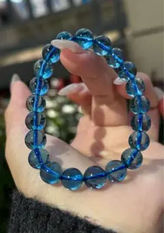 ⭐︎【天然】アクアマリン ブレスレット 9mm 22.2g