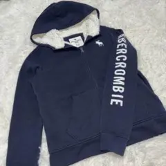 美品　アバクロ パーカー もこもこ 140 ネイビー