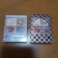 ヴィセ リシェグロッシーリッチアイズとCANMAKE シルキースフレアイズ