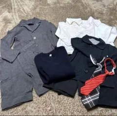 フォーマルスーツ グレー ブラックまとめ売りネクタイ付き