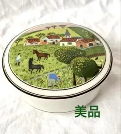ビレロイ&ボッホ（ベネディクト）［陶器・小物入れ］ 希少 Villeroy & Boch ビレロイ&ボッホ 猫の置物 陶器 廃盤シリーズ 小物入れ