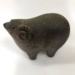 羊　未　干支　置物　備前焼