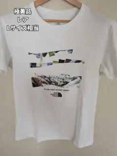 ノースフェイス 極美品 レア ホワイト 半袖Tシャツ Lサイズ相当