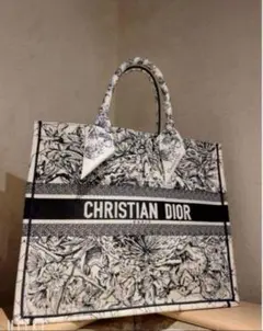 CHRISTIAN DIOR 花柄ブックトート ラージ